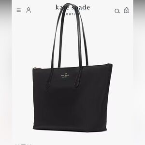 Kate Spade Black Nylon Tote